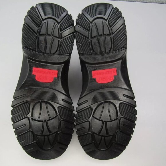 NEW RHINO 6" Tactical Safety Work Boots Black Leather Lace Slip Resist Size 10 - Picture 6 of 8